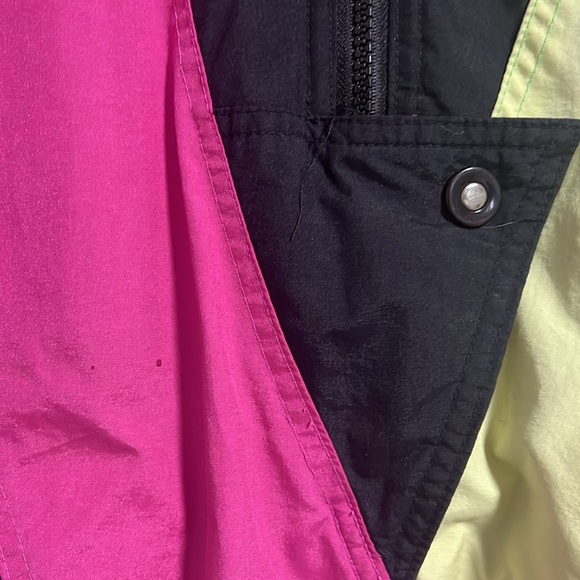 White Stag Neon Pink and Green Retro Ski Jacket - Picture 6 of 10